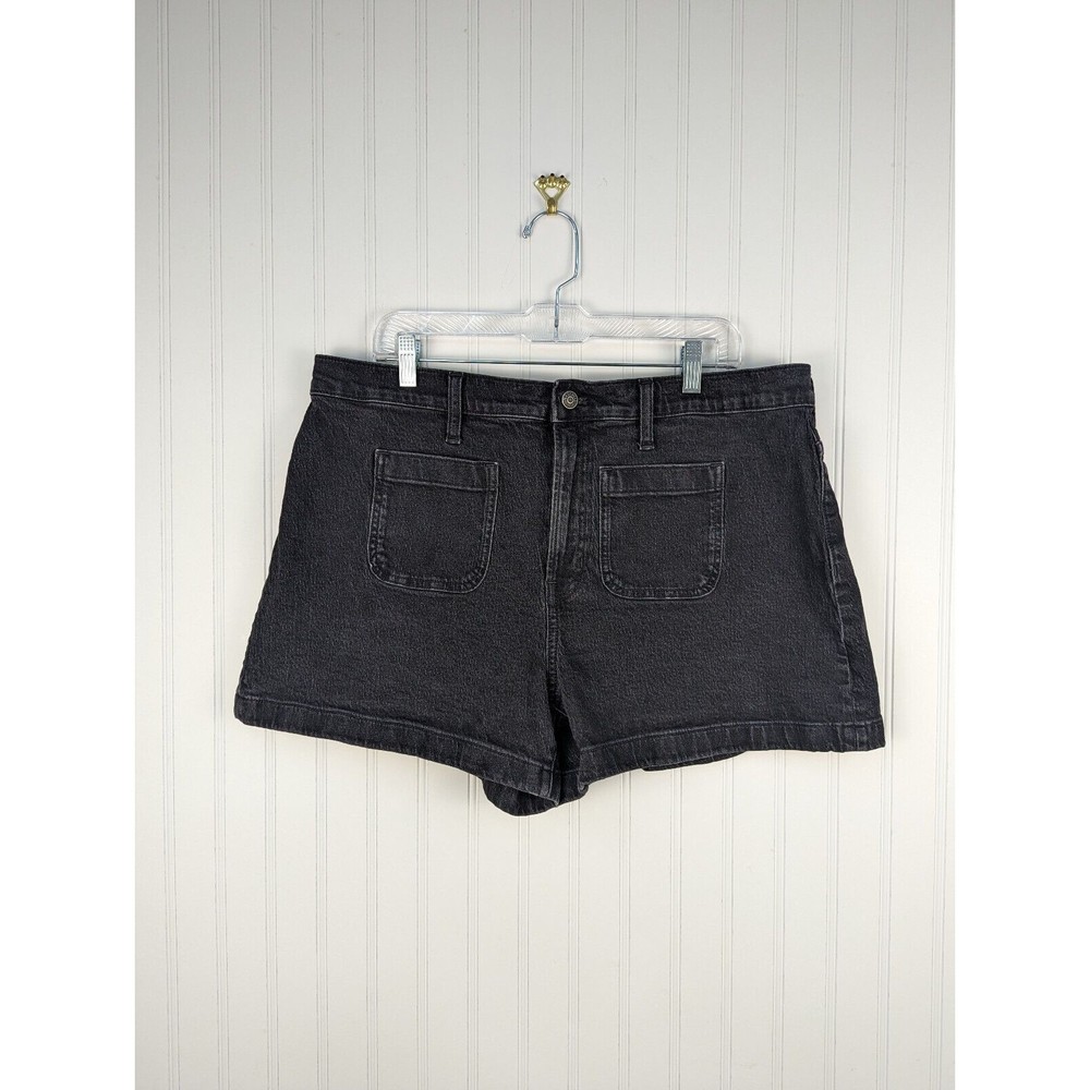 Madewell Black Jean Shorts
